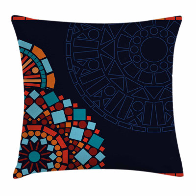 Geometric Mandalas Square Pillow Cover