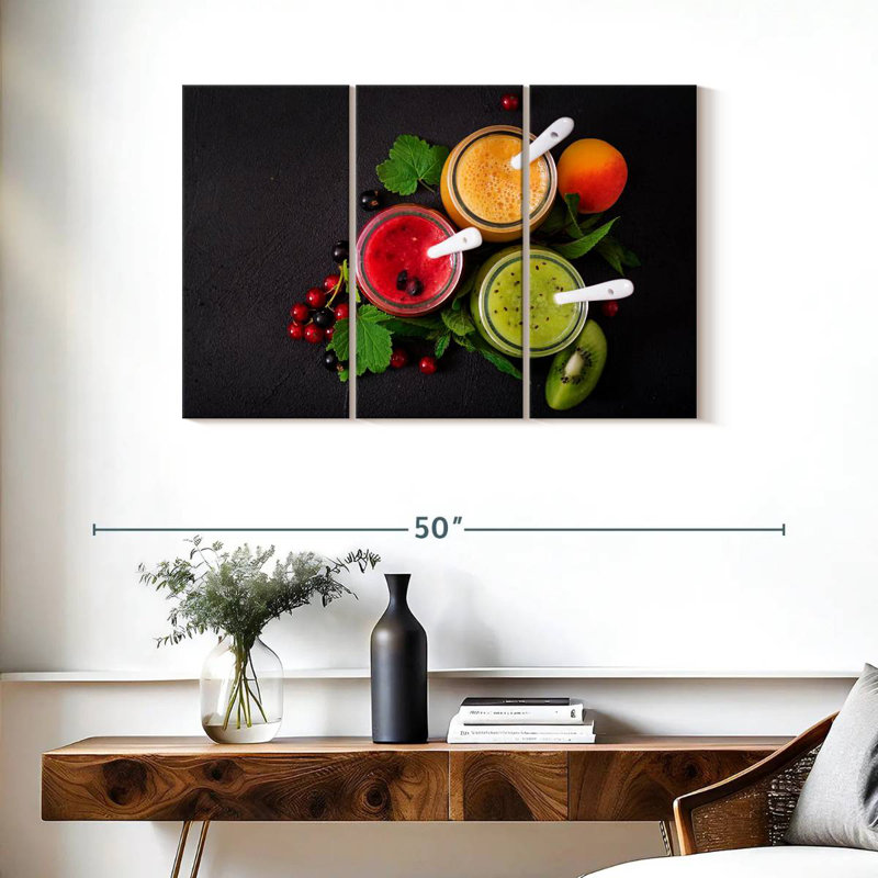 Yarlin Assorted Fruit Smoothies, 24" H x 38" W