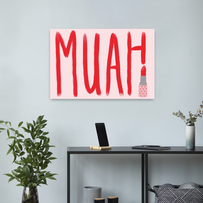Muah, art contemporain, H 24 po x l 16 po