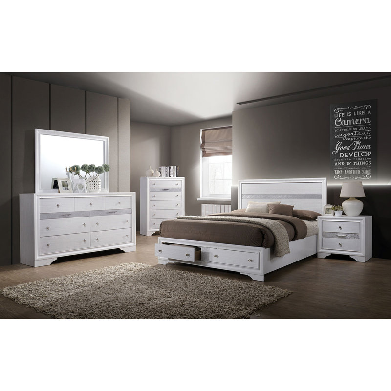Commode contemporaine 1Pc, Blanc
