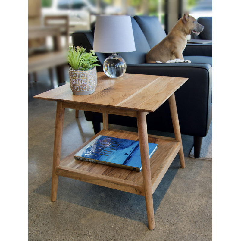 Offerman Solid Wood End Table, Natural