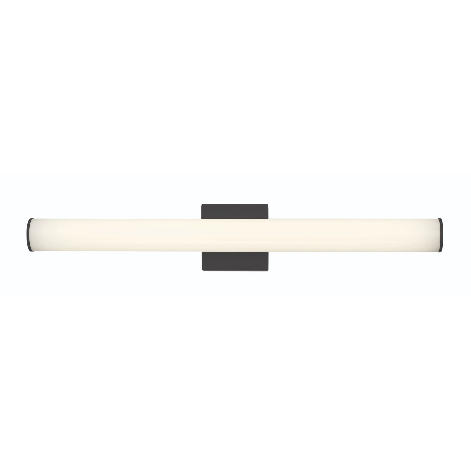 Stepridge Round 27W Vanity Light, Matte Black, 2.5'' H x 30'' W x 2.5'' D