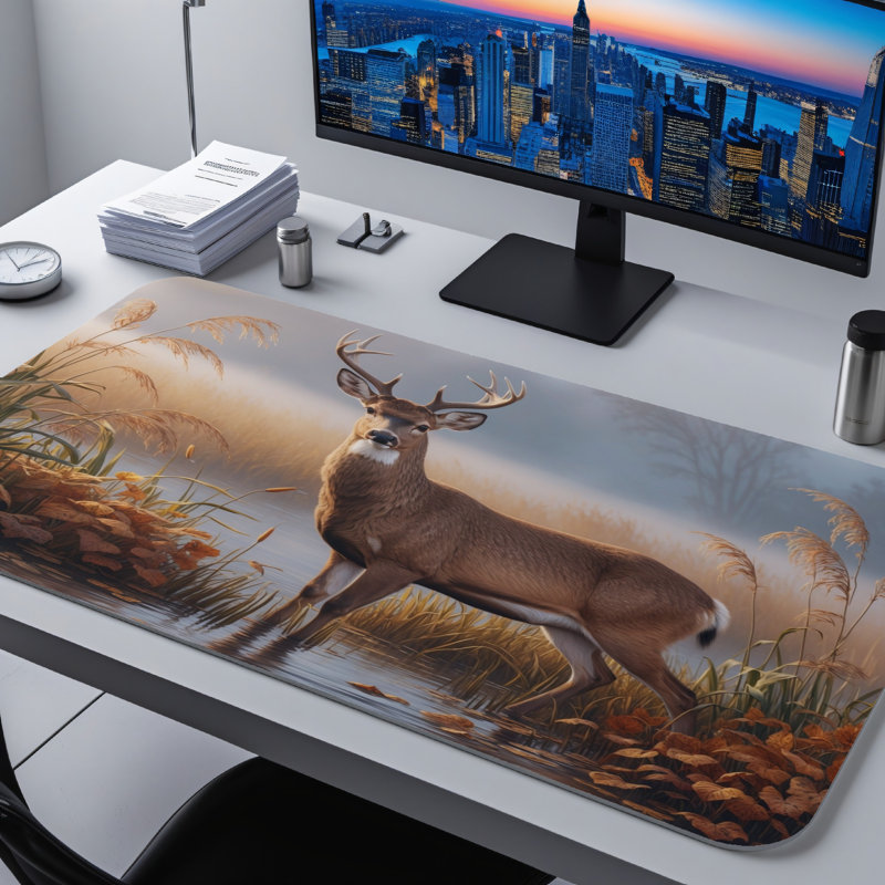 Polyester Desk Pad, 31.5x15.5