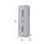 Armoire de rangement pour salle de bain 24 po en gris-227687556-227687557