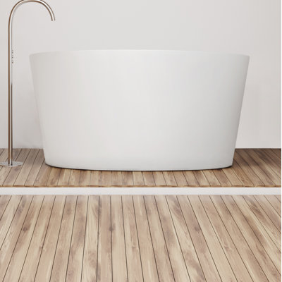 Mizu 52'' x 52'' Freestanding Soaking Solid Surface Bathtub