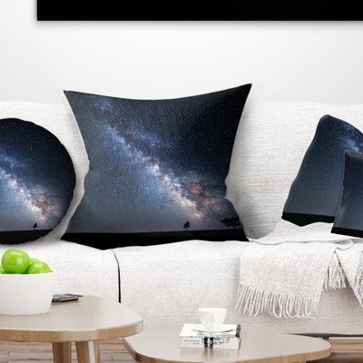 Coussin de photographie en crimea paysage night avec étoiles
