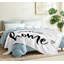 Jeté en molleton blanc ultra doux en flanelle, imprimé simple face Home Sweet-130086635
