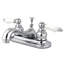 Robinet de salle de bain central à fixation à deux poignées à 3 trous à fixation sur le comptoir 4 po Kingston-11177087-139081069