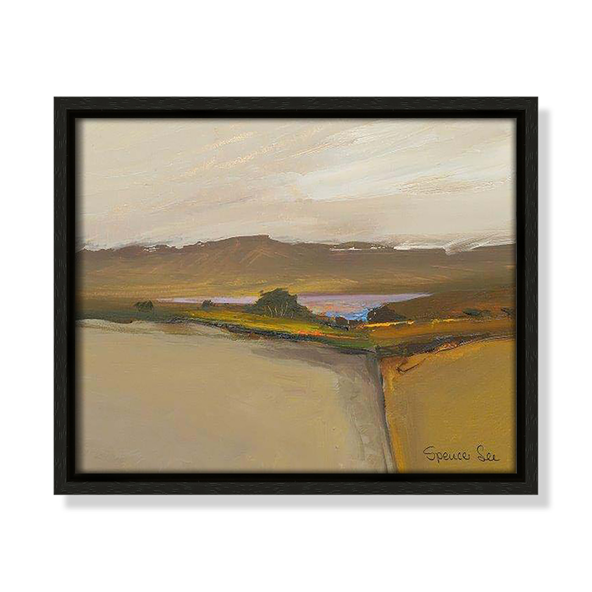 Heaven And Earth IV by Spencer Lee, 9.5'' H x 11.5'' W x 2'' D, Espresso Framed