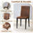 Modern 6‑Seat Round Dining Table Set – Tempered Glass Top Dining Table and Chairs, Kitchen & Dining Room Set-284269024