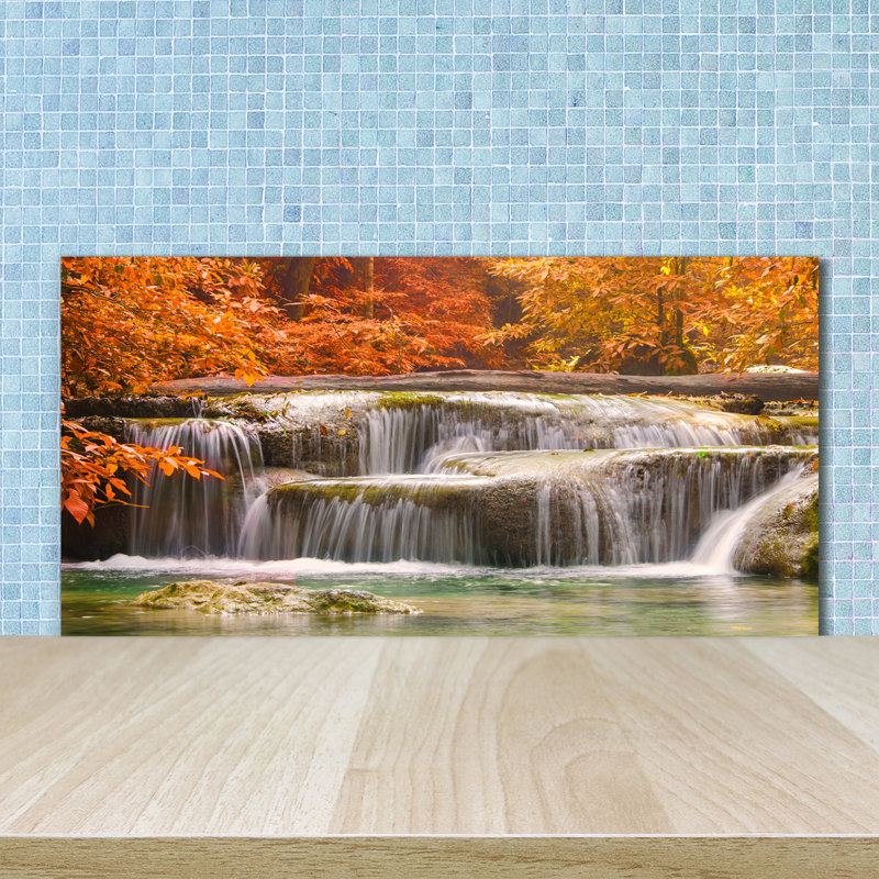50cm W x 100cm L Glass Peel and Stick Panel