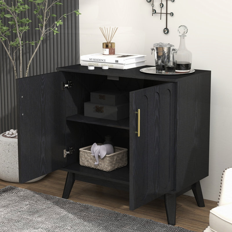 Buffet Mid-Century, Noir