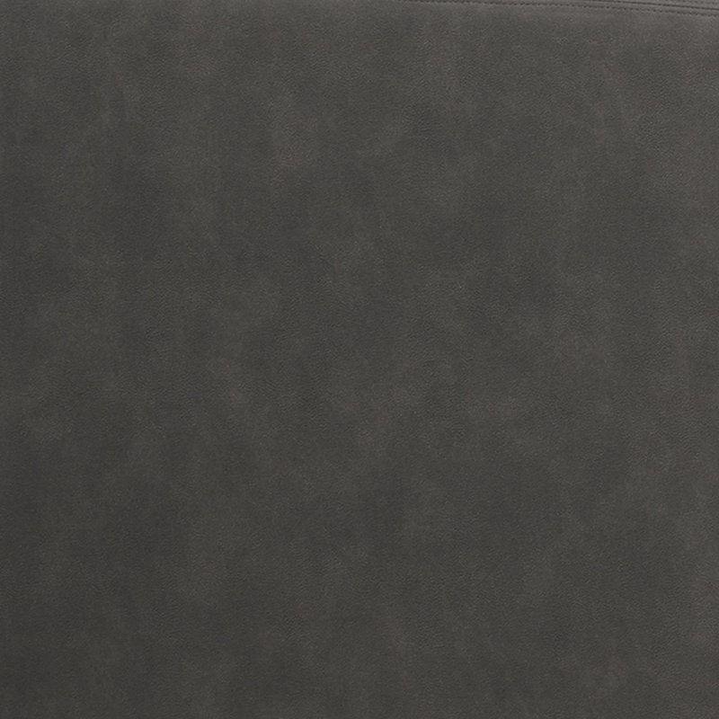 Upholstered L-Shaped Sectional Symmetrical, Charcoal 100% Polyester