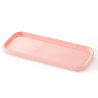 Plateau de salle de bain (rose)