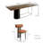 Nordic Solid Wood Dining Table Set 8 - Person Solid Wood Top Trestle Dining Set-99694753
