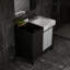 Ensemble complet de meuble-lavabo noir et gris avec robinet Lexil Zilara