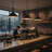 1-Light 14"W Marble Modern Cone Pendant with Black Metal for Kitchen Island or Dining Room-1410870937