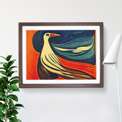 Ethereal Bird Abstract - Framed Print