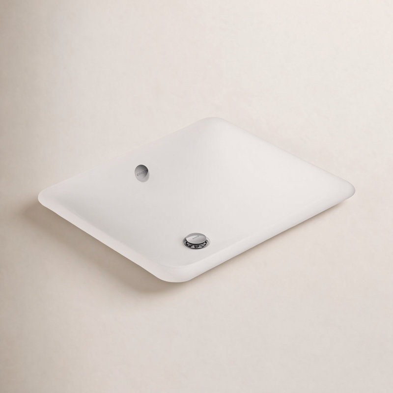 Iron Plains Dual-Mount Bathroom Sink, White