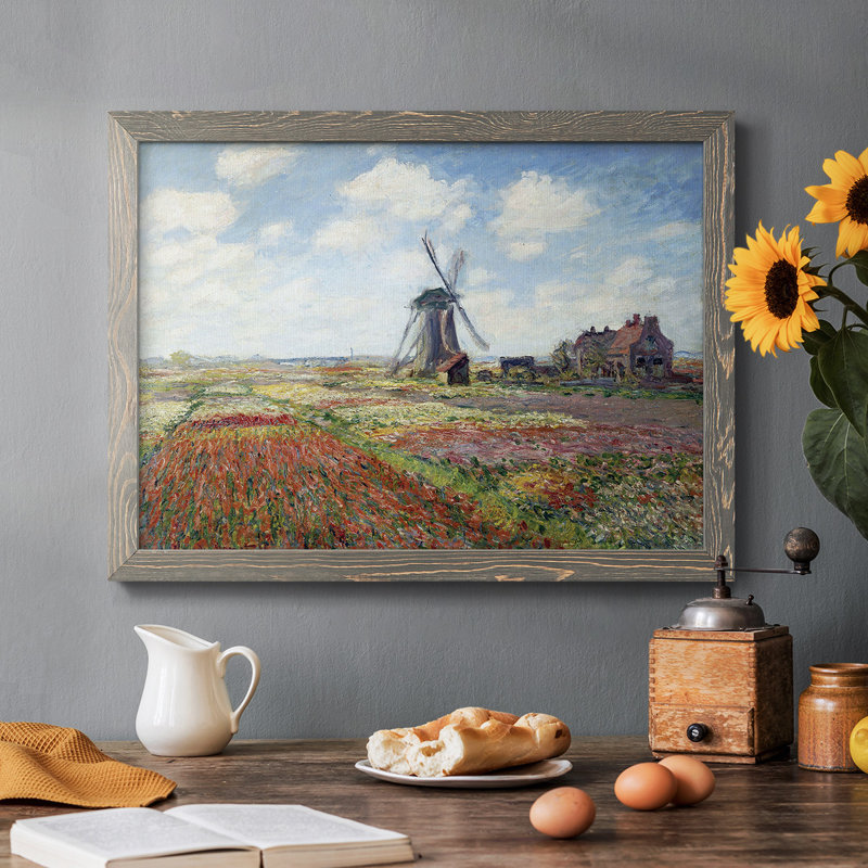 «Tulipes of Holland», peinture sur toile encadrée, Gris, H 22 po x l 32 po x P 1,5 po