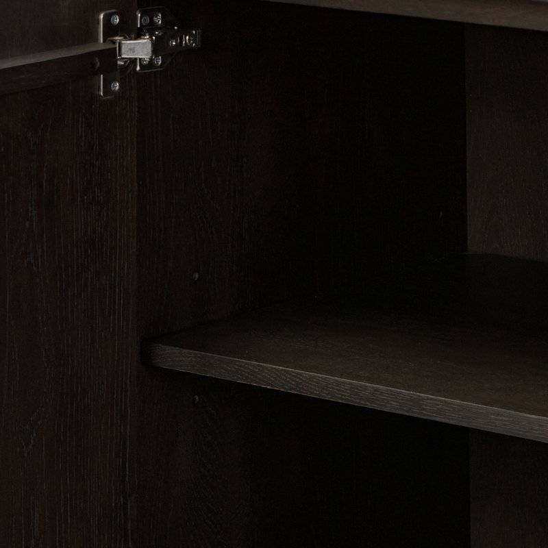 Leo Media Console-Smoked Black, Smoked Black