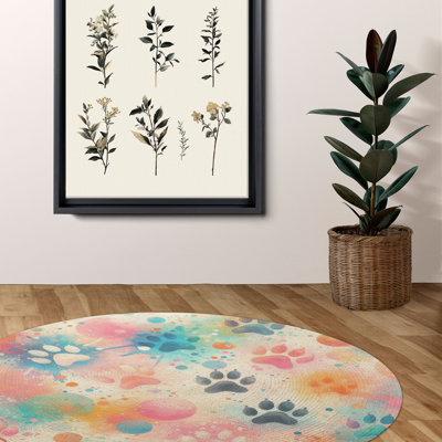 Tapis tressé Dog Paw