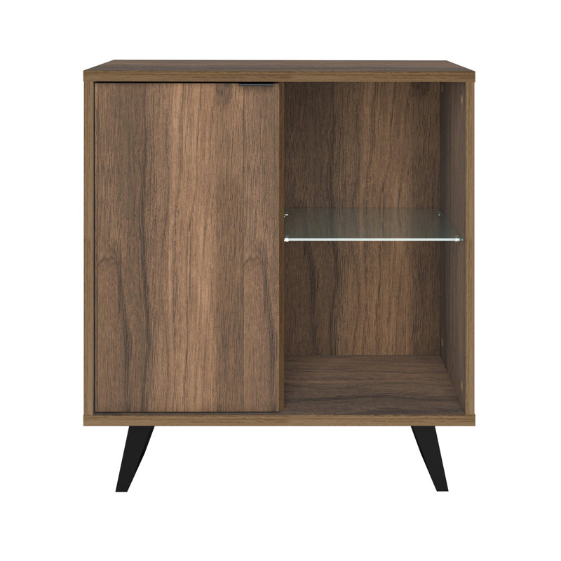 Khyli Accent Cabinet, Walnut, 36" H x 36" W x 17.5" D