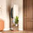 69"X16" 360掳 Rotating Solid Wood Full-Length Accent Mirror - Hook Storage Rack Coat Rack-868952353-868952358