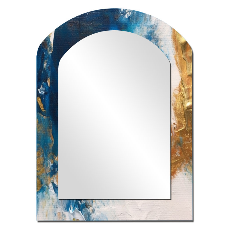 Ethereal Knowing, bleu royal et or II, 34 po x 25 po