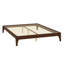 Base de lit plateforme en bois de bambou sec massif avec support en lattes de bois-1277171668
