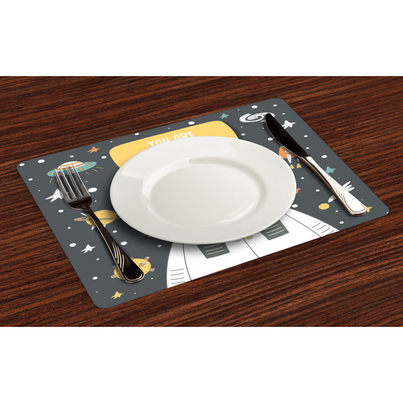 Polyester Abstract Rectangle Placemat