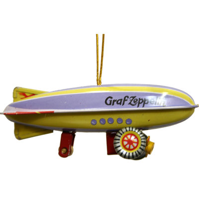 Ornement figurine suspendue tin zeppelin