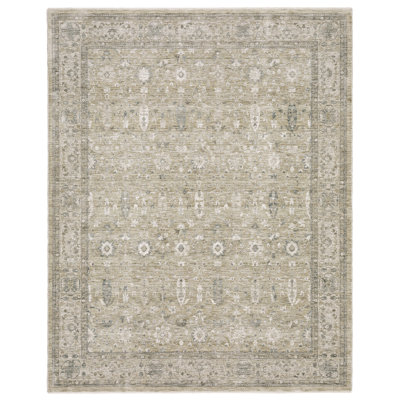 Kuebler Distressed Traditional Beige/ Grey Area Rug