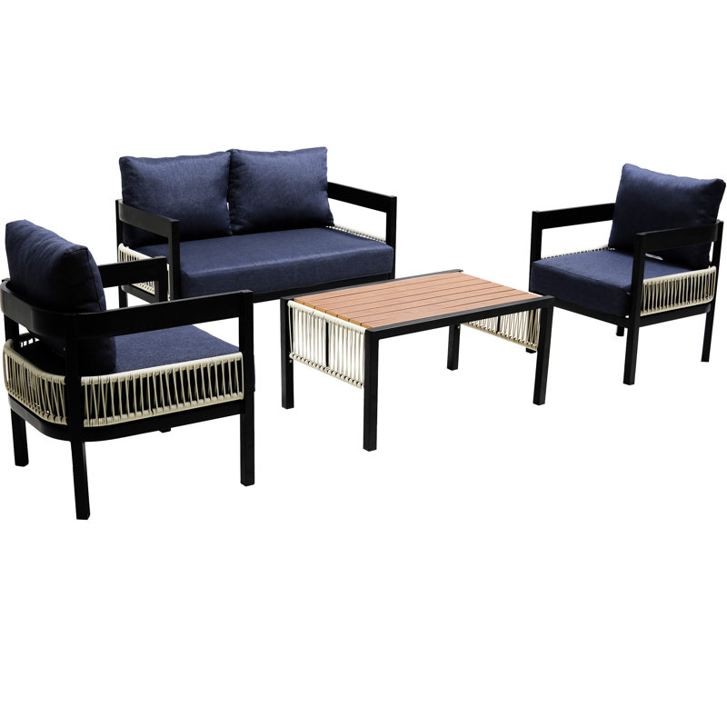 Fer d'extérieur avec table Ustyle. Imperméable, antirouille. Usure - Pe. Cadre. Pour la cour, la terrasse, l'extérieur. Facile à assembler. Gris choix d'eau, rouille Fabrication fine et robuste. Assemblage.