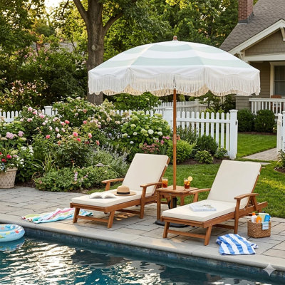 Parasol de terrasse 6,5 pi Boho