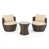 Beige Cushion/Brown Frame