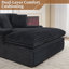 Chaise longue rembourrée 67 po avec coussin supérieur amovible-1094539831