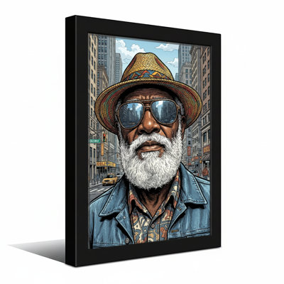 Fashion Urban Man With Hat And Sunglasses