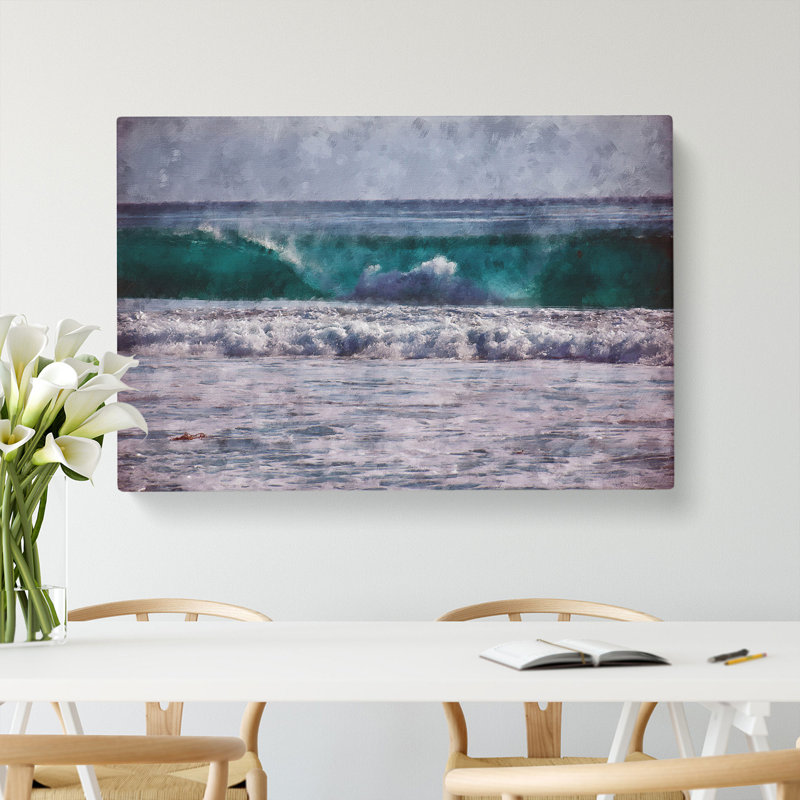 Ocean Wave - Wrapped Canvas Painting, 35cm H x 50cm W x 3cm D