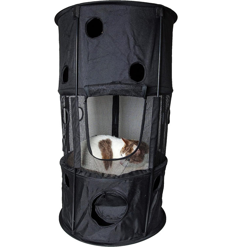 Lit pour chat colonne, Noir