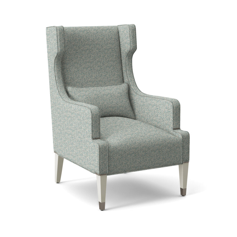 Thom Filicia Home Wingback Chair, Tuck Water, Navajo