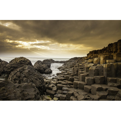Giant''s Causeway Along The Northern Ireland Coast by Pabradyphoto - Wrapped Canvas Print