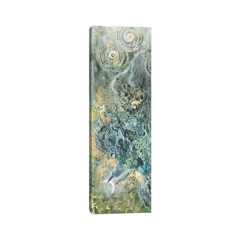 Moon Slivers II by Stephanie Law - Wrapped Canvas Gallery-Wrapped Canvas Giclée, 30.48 cm H x 91.44 cm W x 1.91 cm D