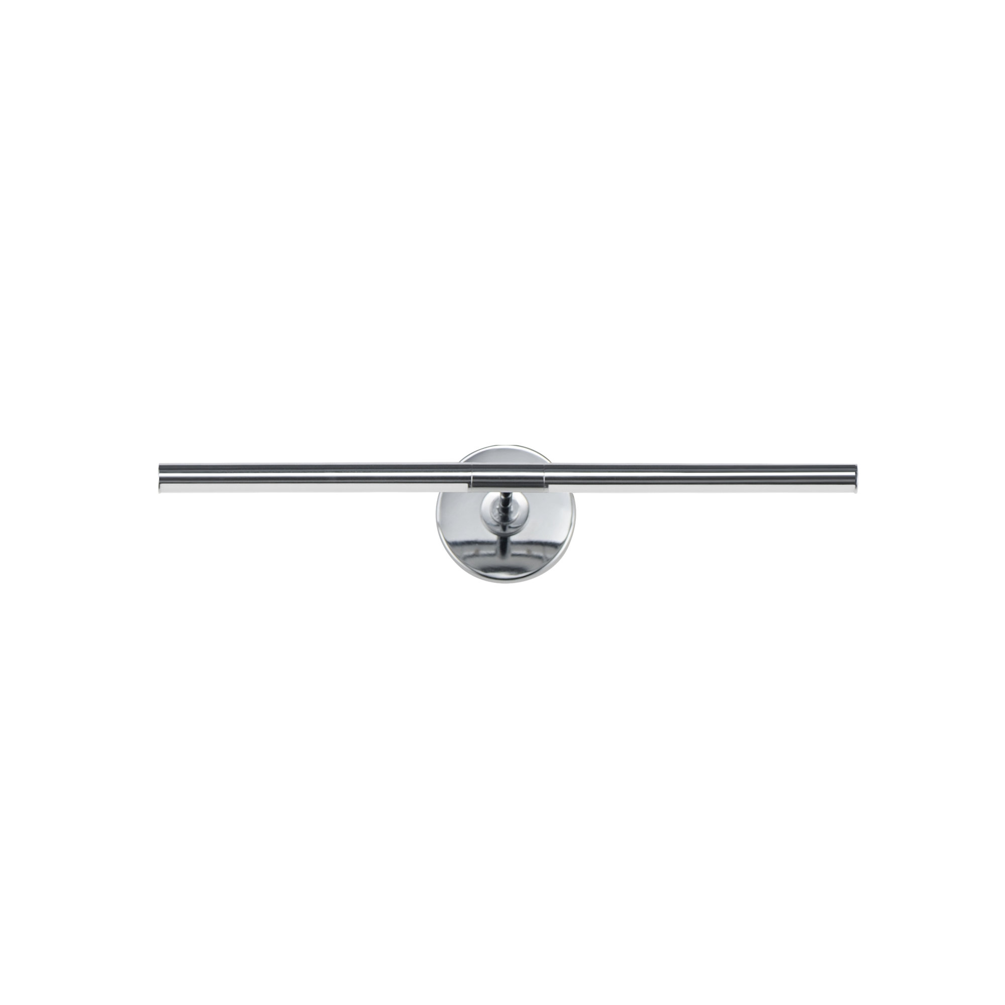 Demontrey Single Light Aluminum Dimmable LED Armed Sconce, White/Polished Chrome, 4.5" H x 23" W x 8.75" D