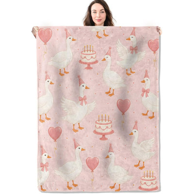 Jeté pour canapé-lit Birthday Goose, 60 x 80 po