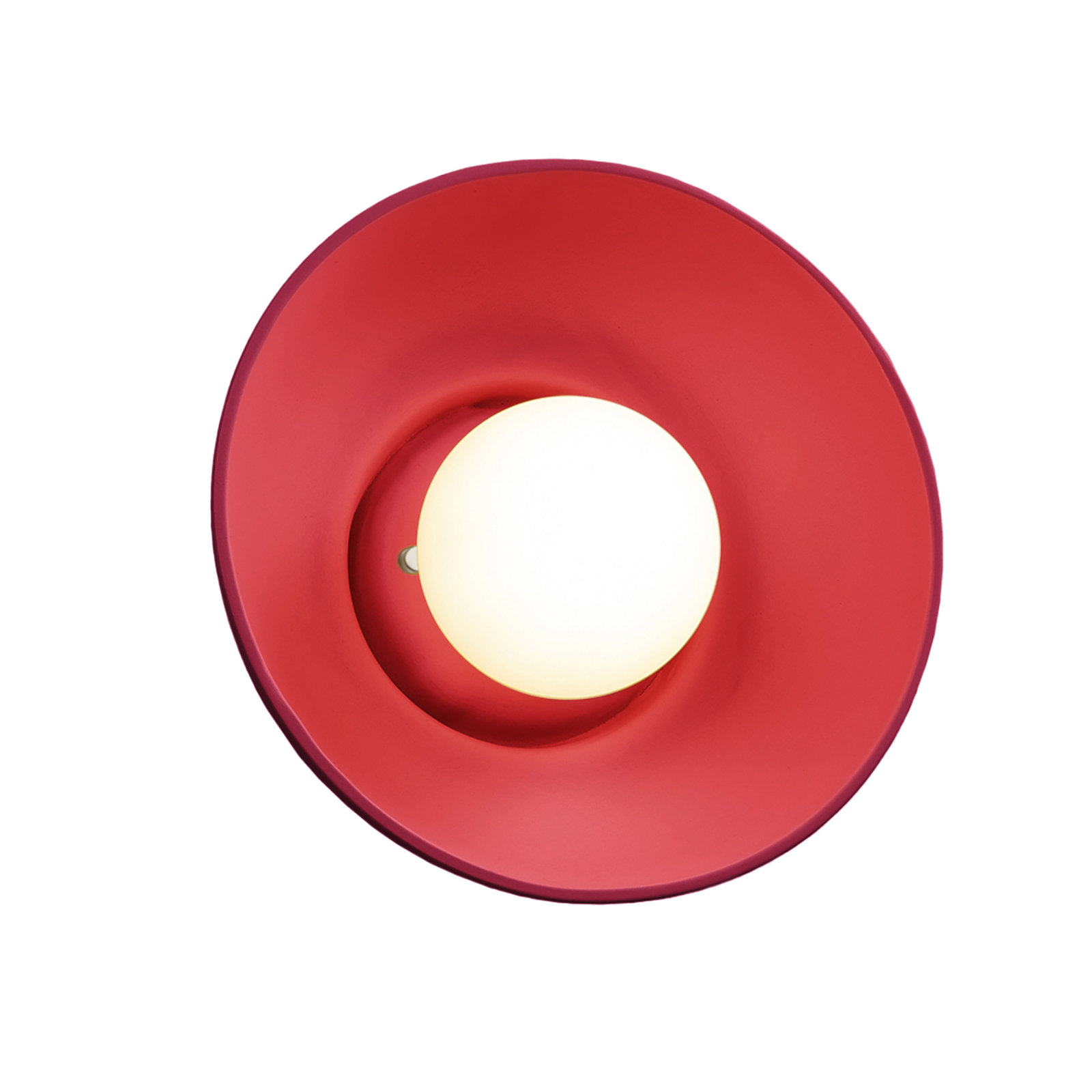 Rana Single Light Dimmable Ceramic Sconce, Cerise