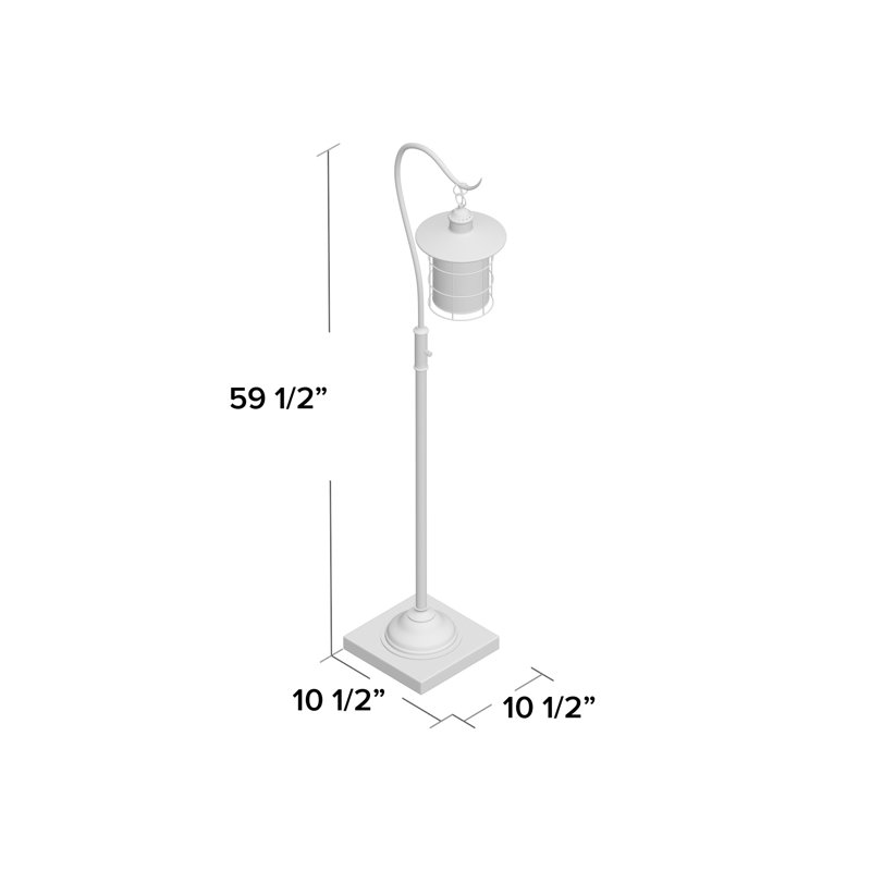 Lampe sur pied arquée 60 po Hampson