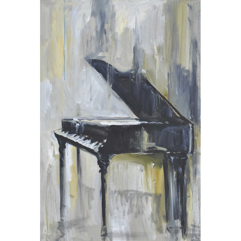 Piano en or I, H 12 po x l 8 po