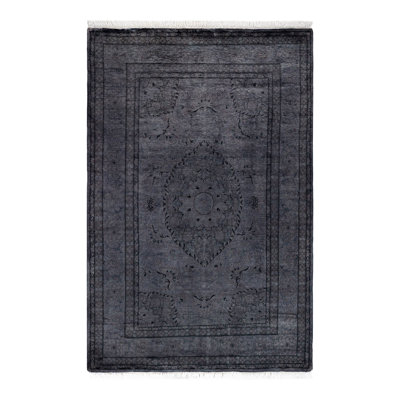 Fine Vibrance One-of-a-Kind 4'1" x 6' Hand Knotted Area Rug