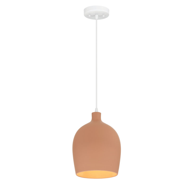 Luminaire suspendu Javaeh, Terracotta, H 86,63 po x l 9 po